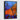 blue artwork with orange butterfly in a black frame