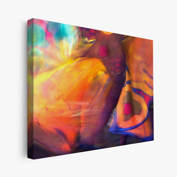 Colorful abstract art on canvas